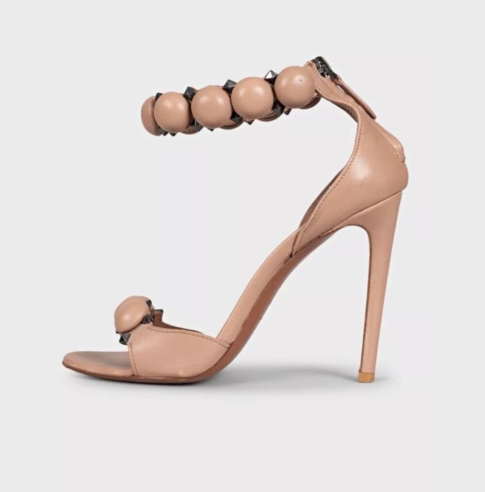 Alaïa Beige Leather Stiletto Sandals - Size EU 37